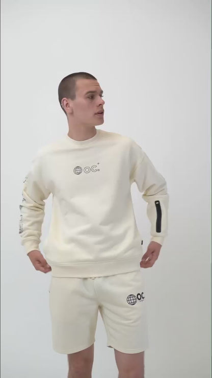 Globe Sweatshirt - Off White