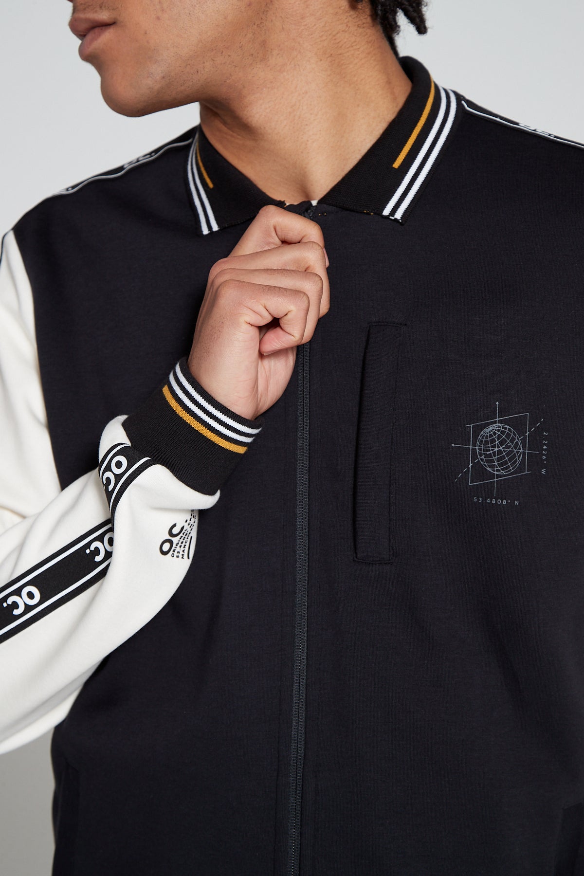 Track 2.0 Zip Jacket - Black and White
