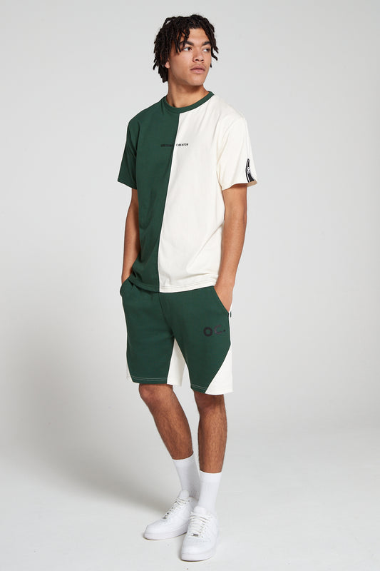 Track 2.0 Vertical Block Colour T-Shirt - Varsity Green