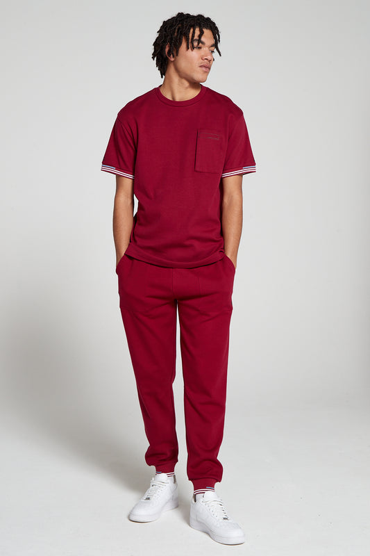 Track 2.0 Zip Pocket T-Shirt - Cranberry Red