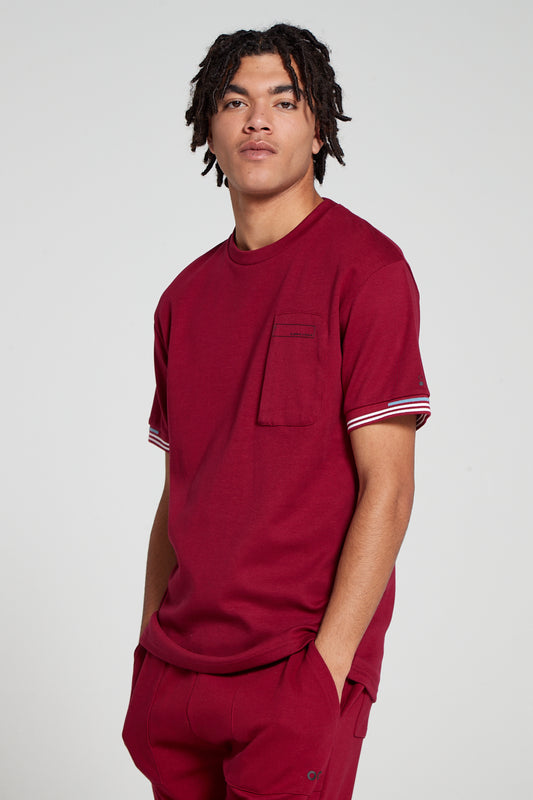Track 2.0 Zip Pocket T-Shirt - Cranberry Red