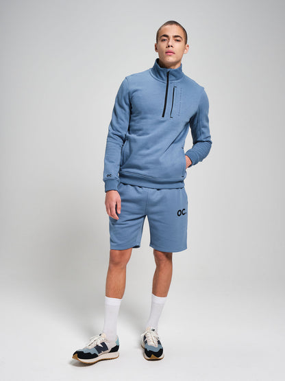 Half Zip - Cerulean Blue