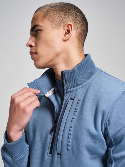 Half Zip - Cerulean Blue