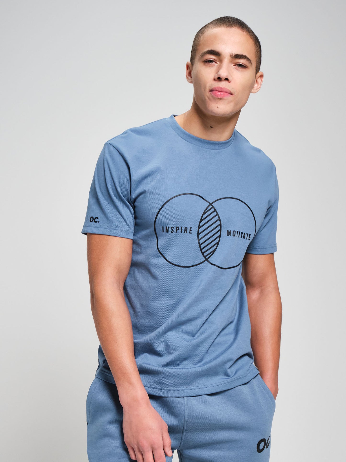 Inspire T-Shirt - Cerulean Blue