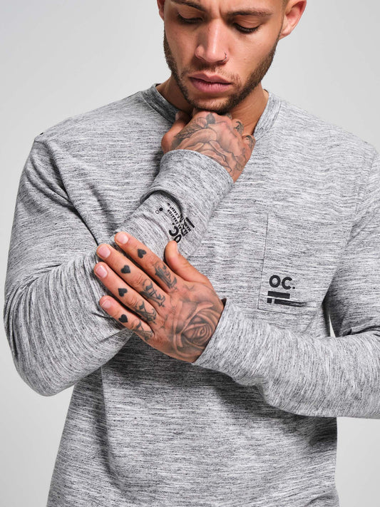 OC. Long Sleeve T-Shirt - Granite Grey