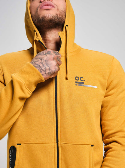 Zip Hoodie - Turmeric Yellow
