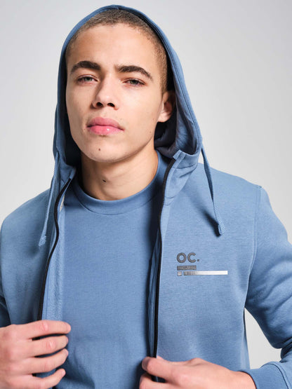 Zip Hoodie - Cerulean Blue