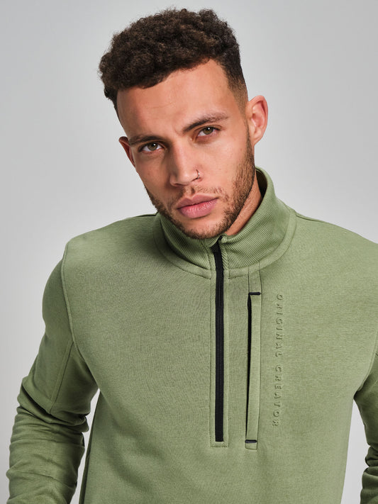 Half Zip - Sage Green