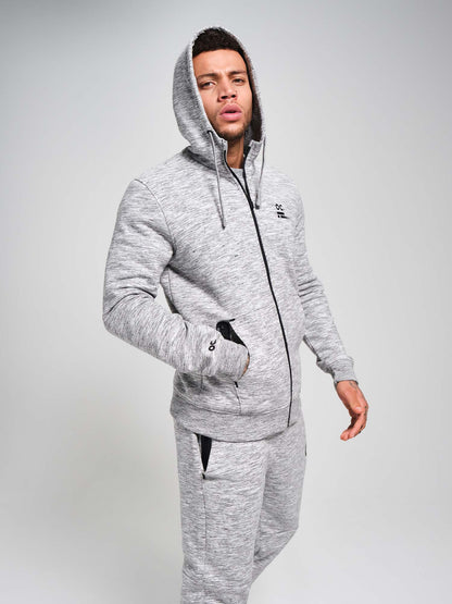 Zip Hoodie - Grey