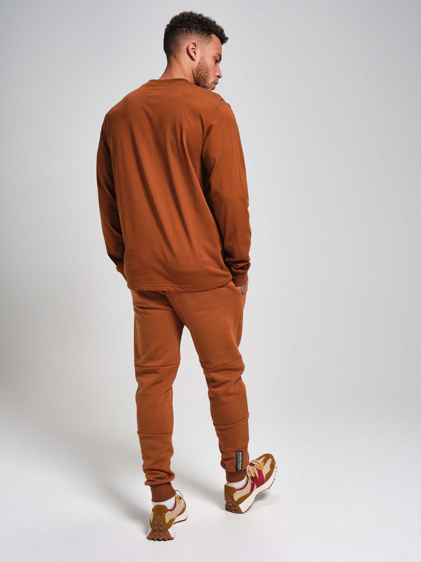 OC. Long Sleeve T-Shirt - Bronze Brown