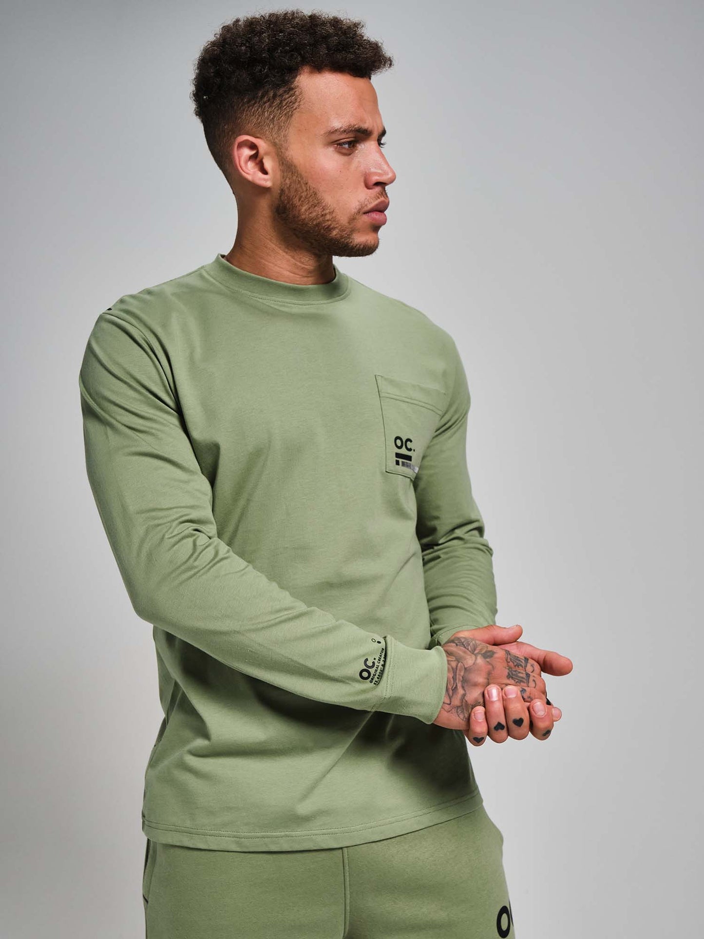 OC. Long Sleeve T-Shirt - Sage Green