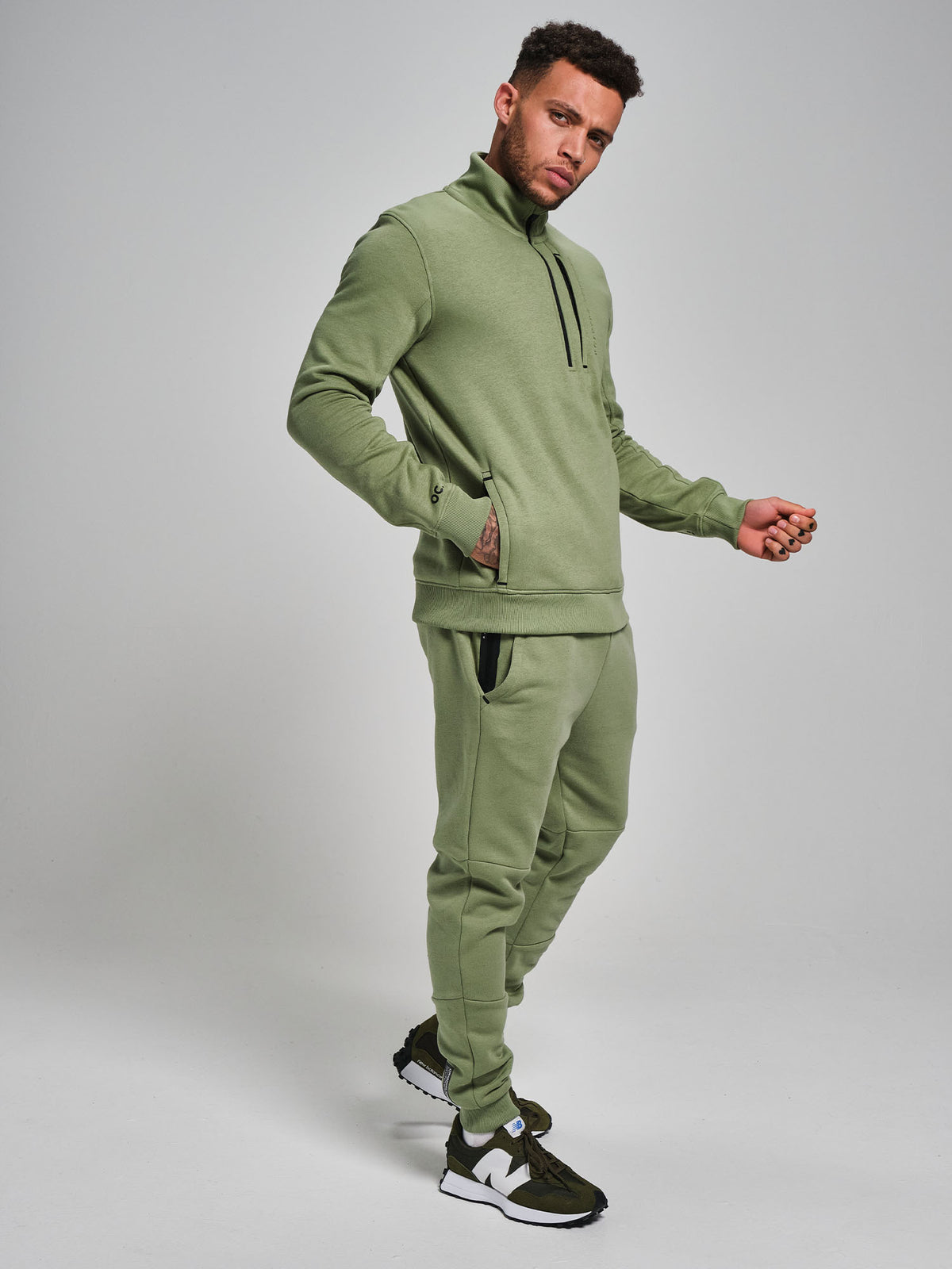 Half Zip - Sage Green