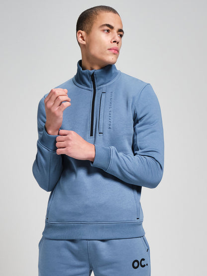 Half Zip - Cerulean Blue