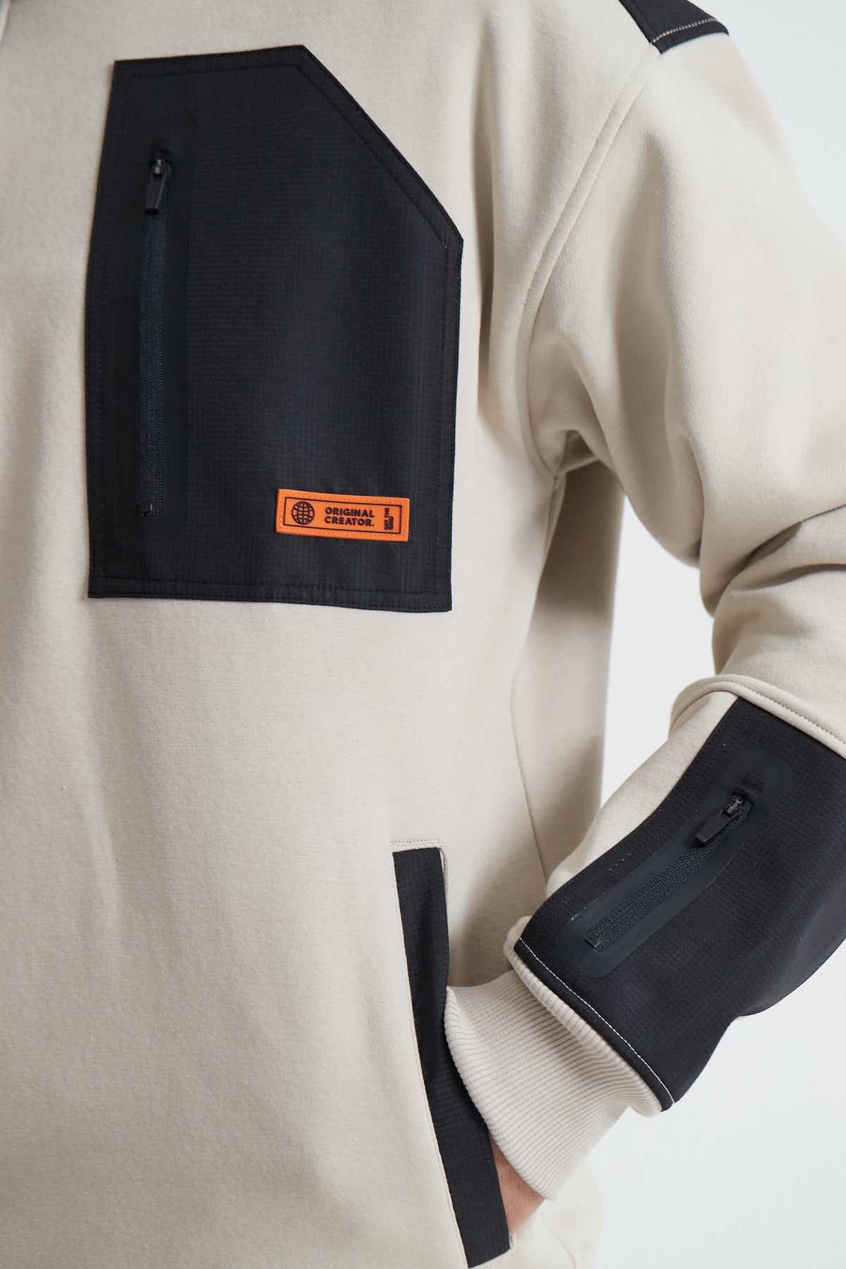 Cargo Half Zip - Sand Stone