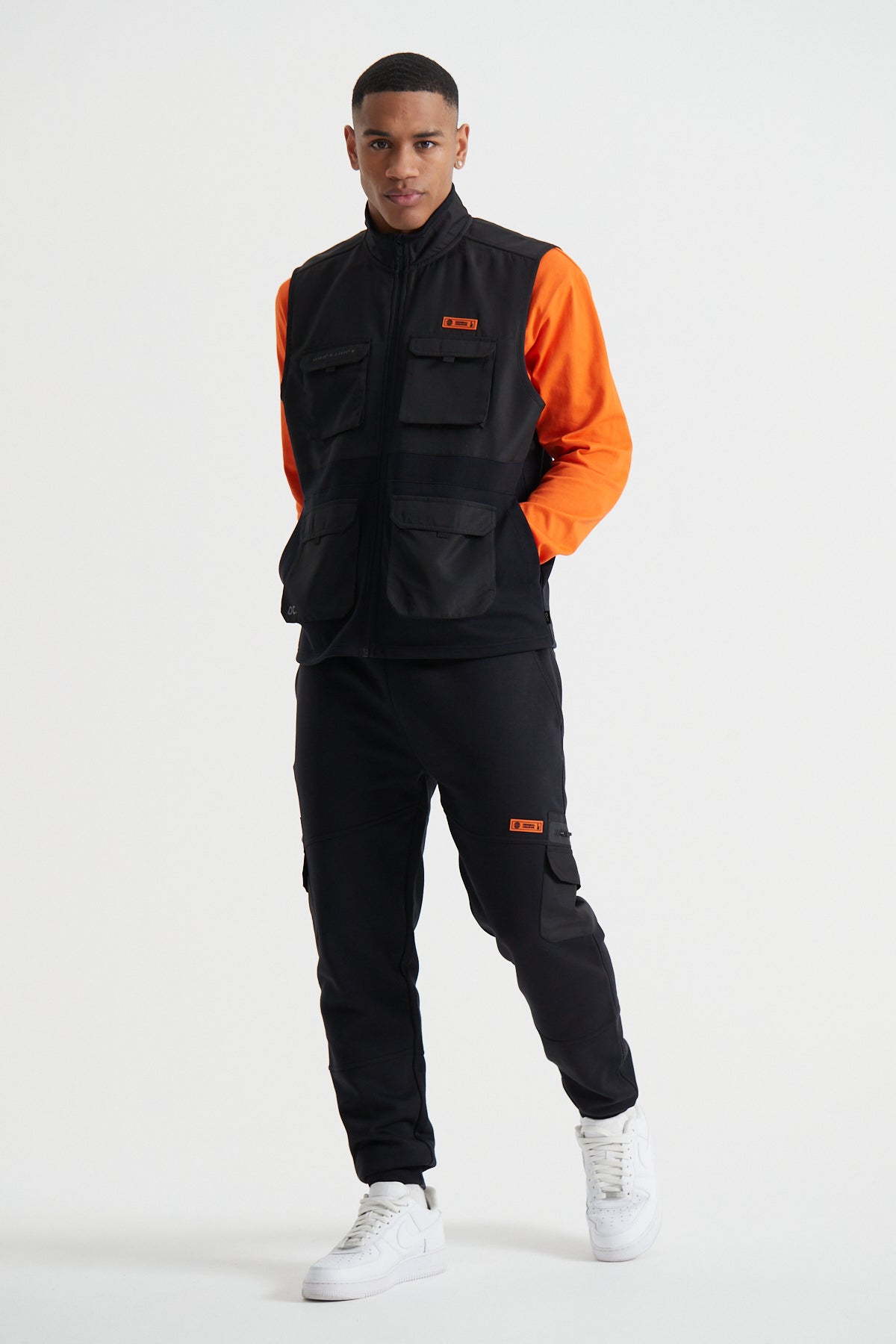 Cargo Gilet - Jet Black