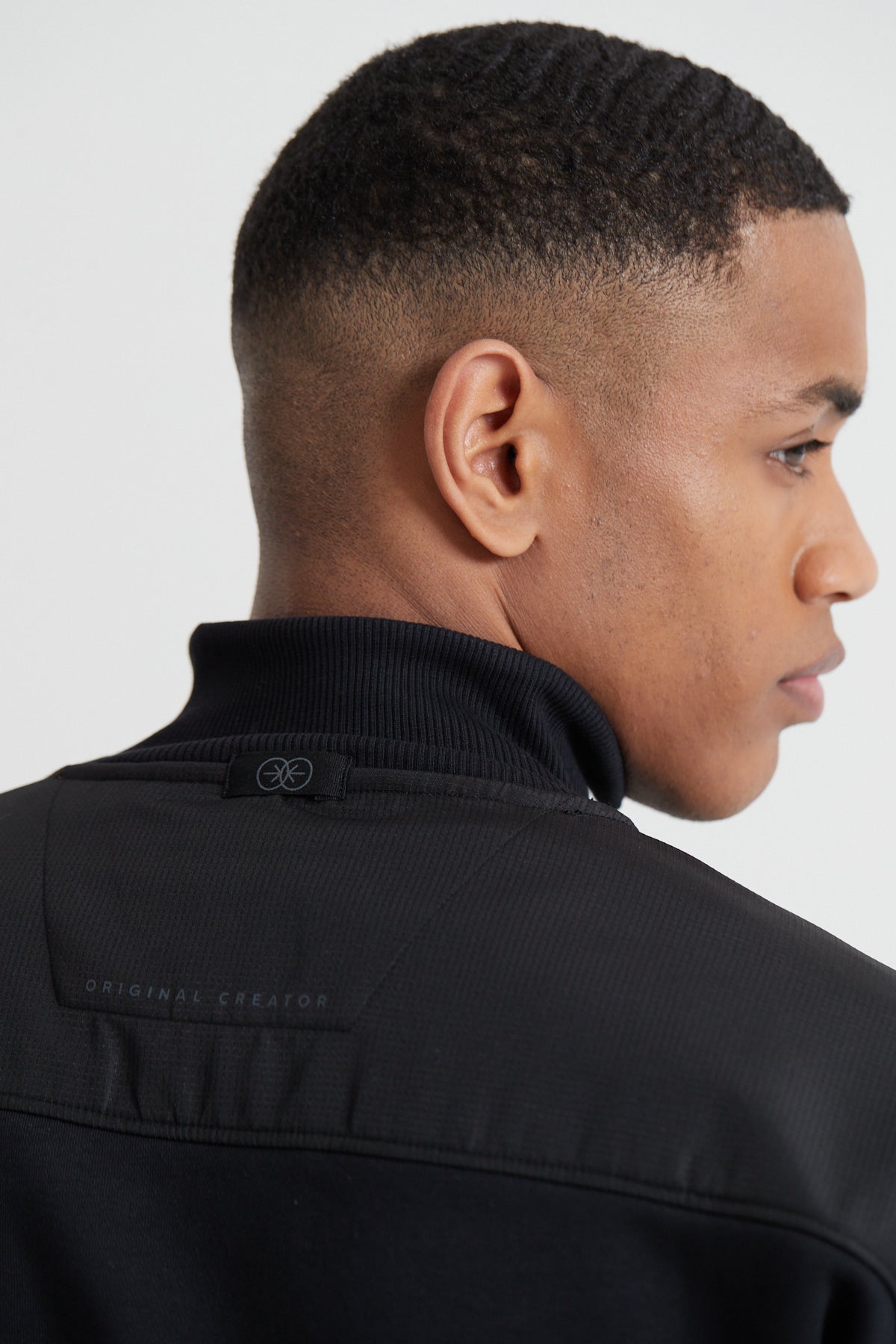 Cargo Half Zip - Jet Black