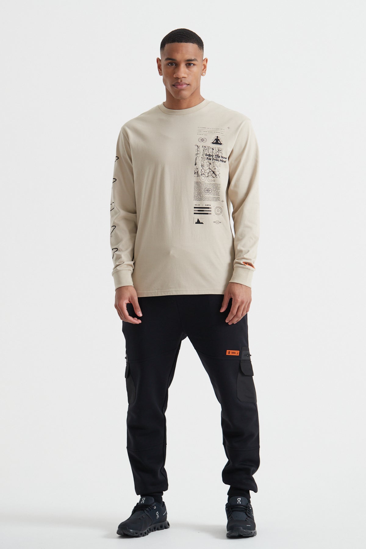The Now Long Sleeve T-shirt - Sand Stone