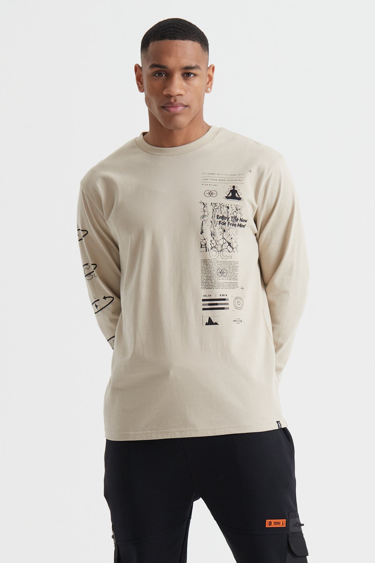 The Now Long Sleeve T-shirt - Sand Stone