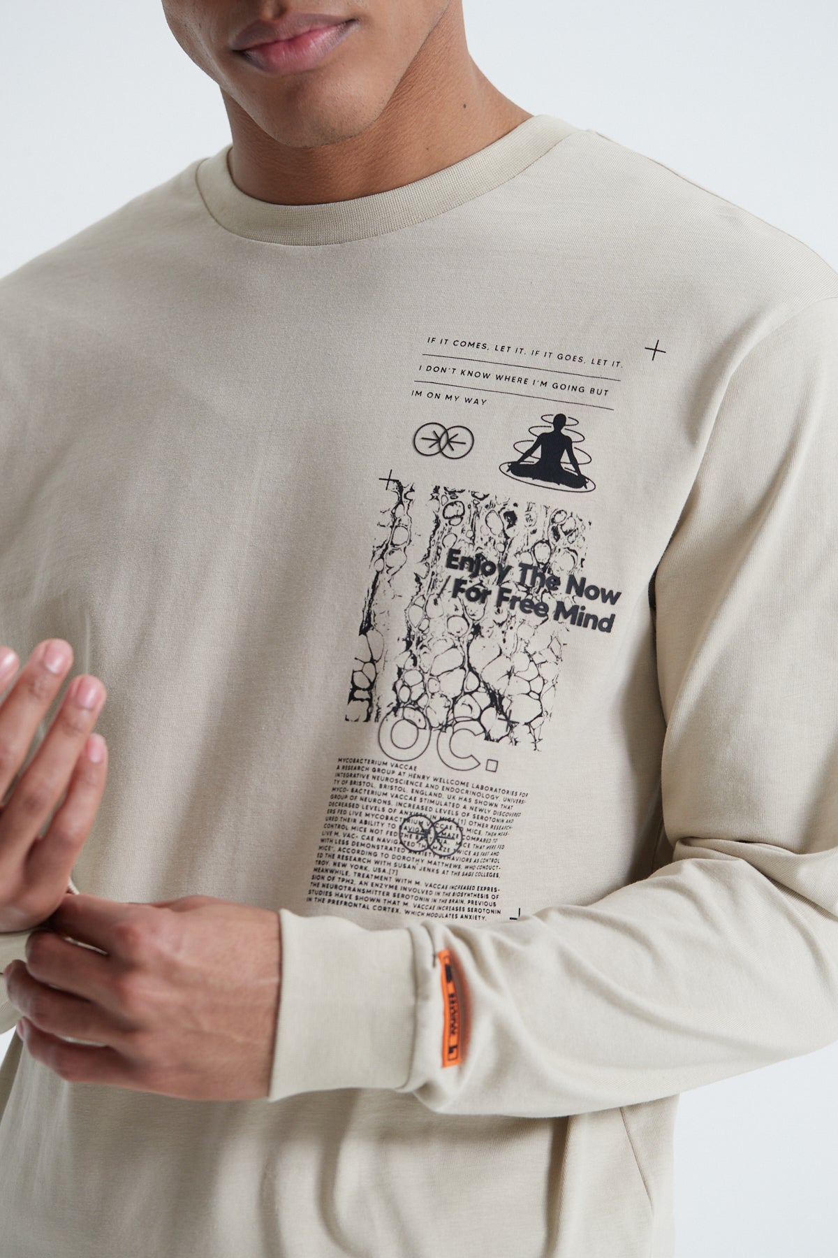 The Now Long Sleeve T-shirt - Sand Stone
