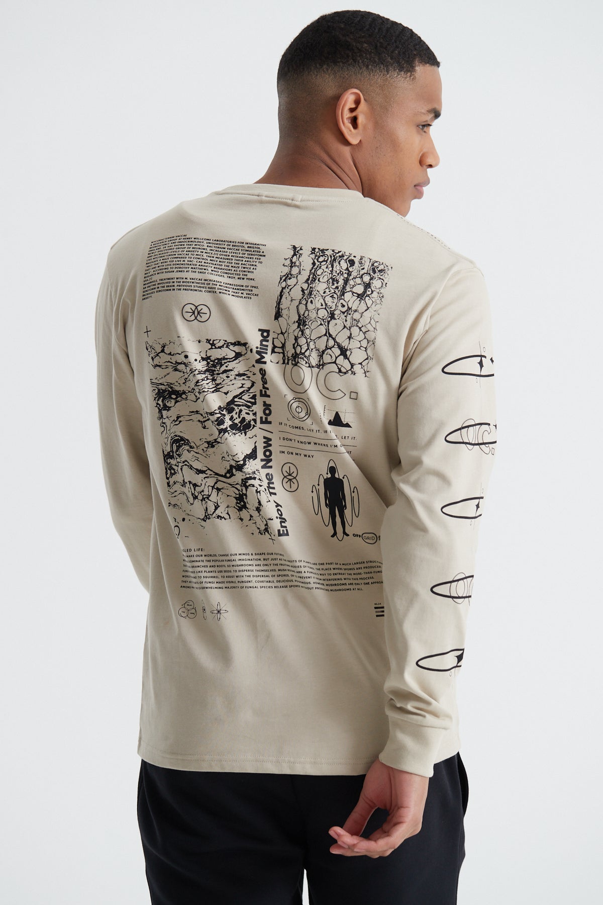 The Now Long Sleeve T-shirt - Sand Stone