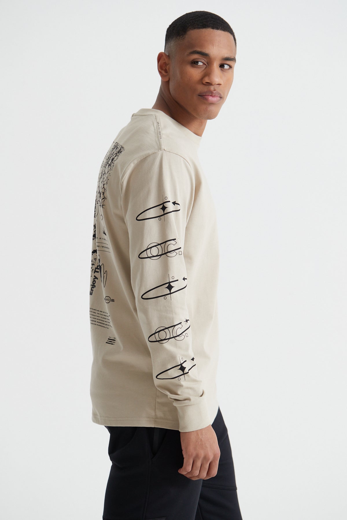 The Now Long Sleeve T-shirt - Sand Stone