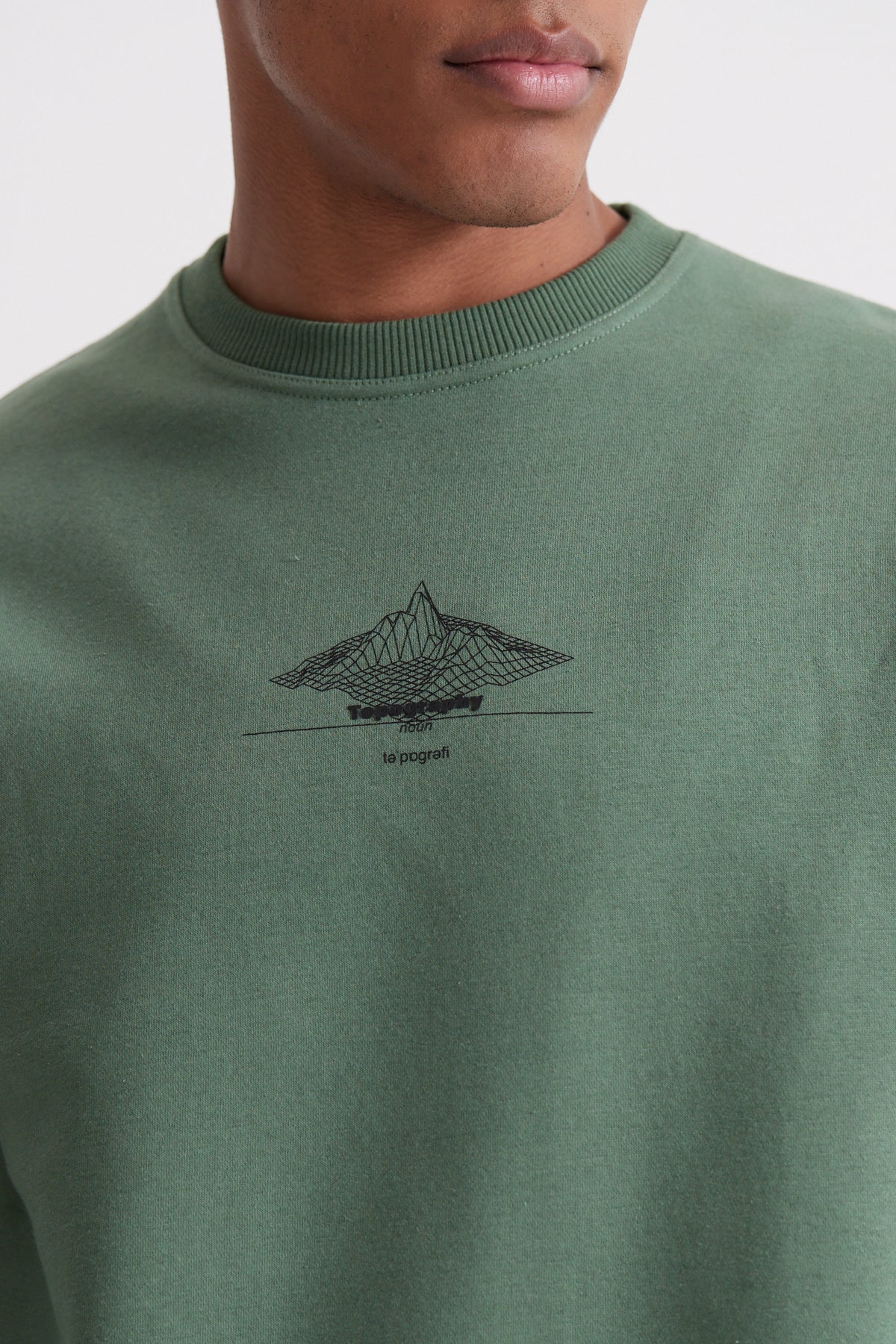 Topography Sweatshirt - Jungle Green