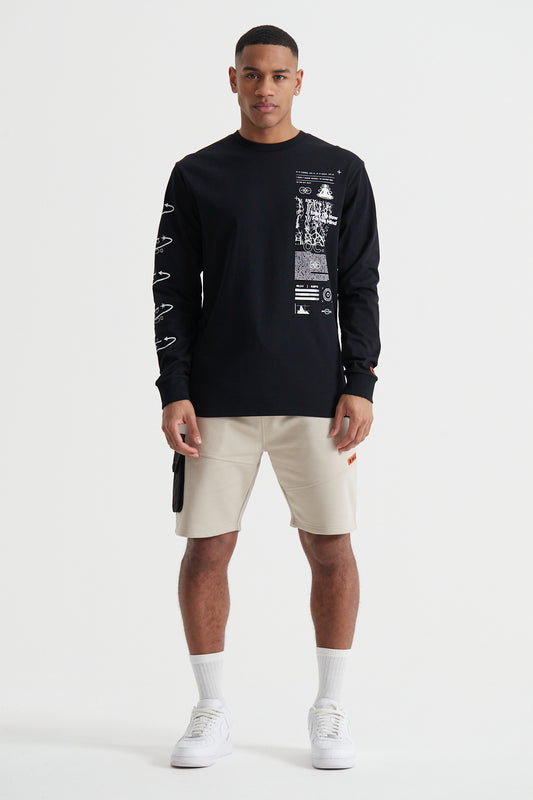 The Now Long Sleeve T-shirt - Jet Black