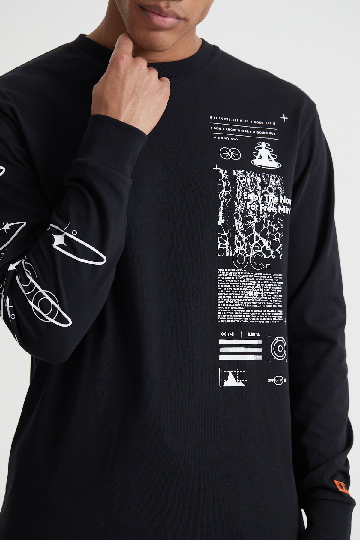The Now Long Sleeve T-shirt - Jet Black