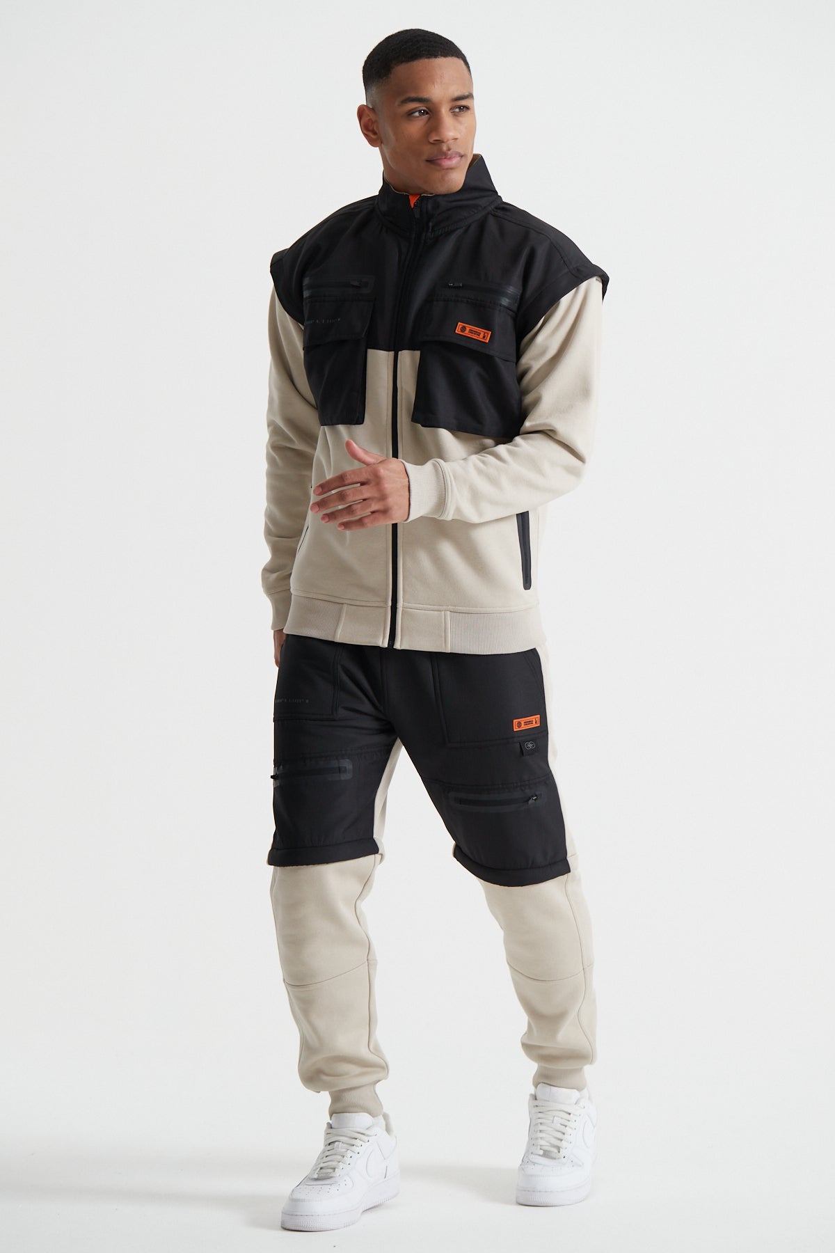 Grid Modular Jacket in Sand Stone - Original Creator