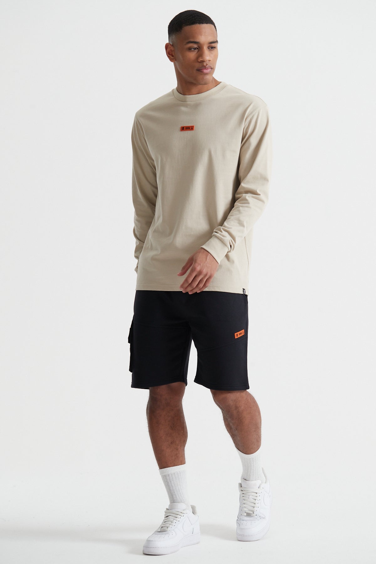 Off The Grid Long Sleeve T-shirt - Sand Stone
