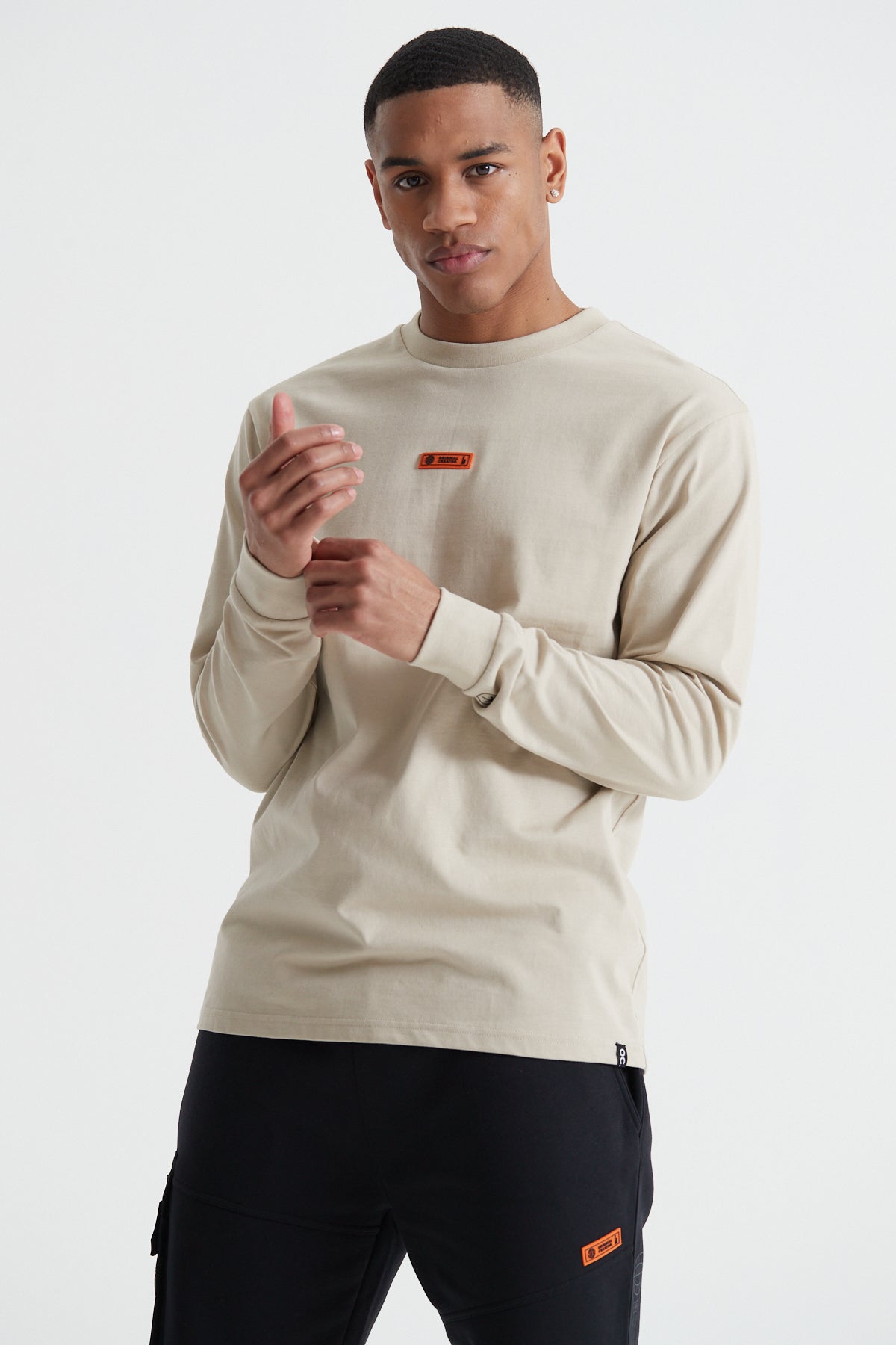 Off The Grid Long Sleeve T-shirt - Sand Stone