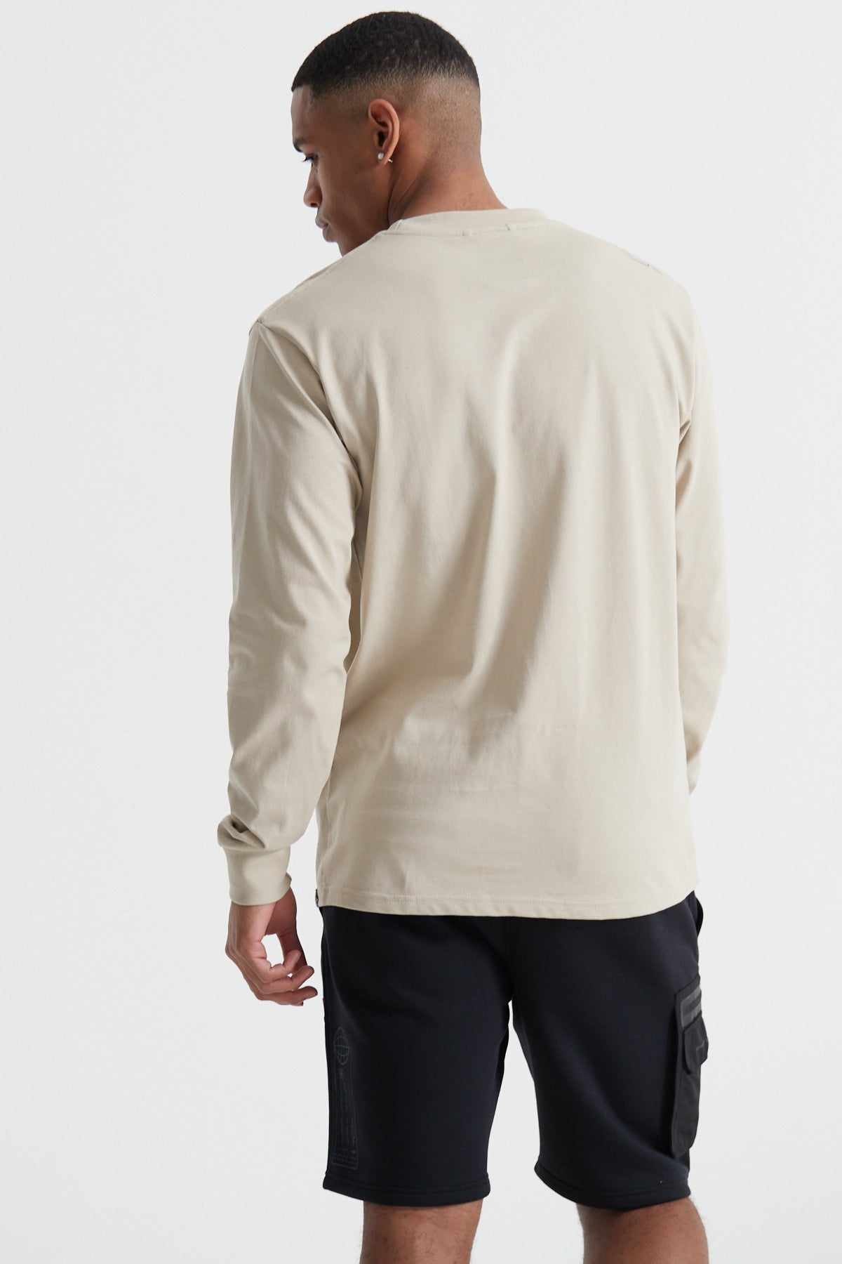 Off The Grid Long Sleeve T-shirt - Sand Stone