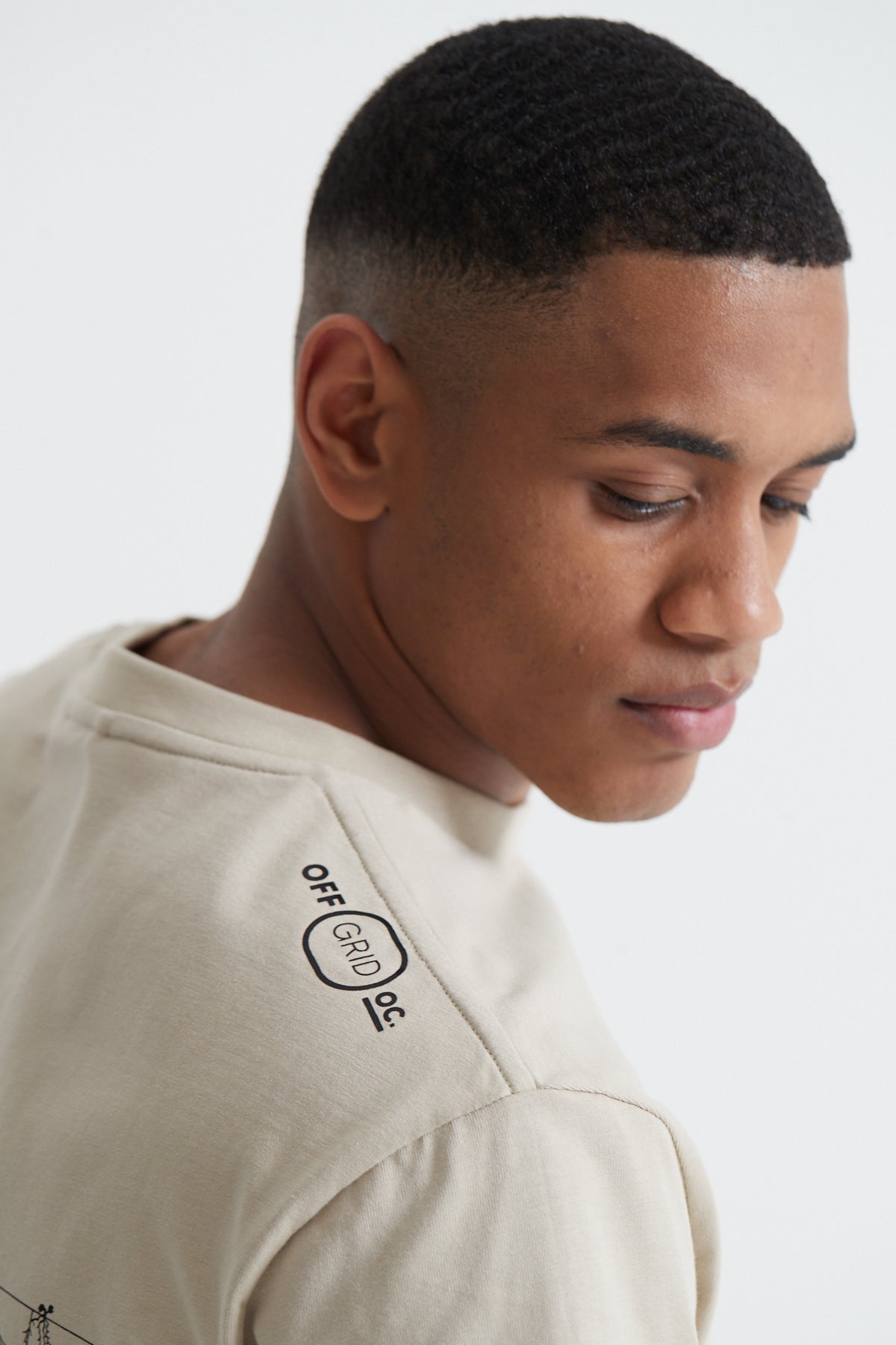 Disconnect to Reconnect T-shirt - Sand Stone