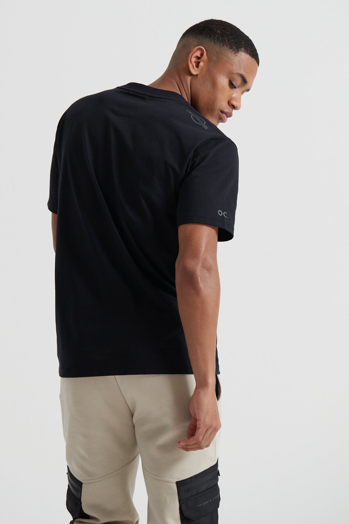 Cargo Zip T-shirt - Jet Black