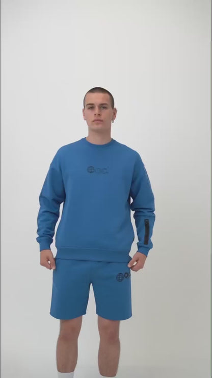 Globe Sweatshirt - Yale Blue