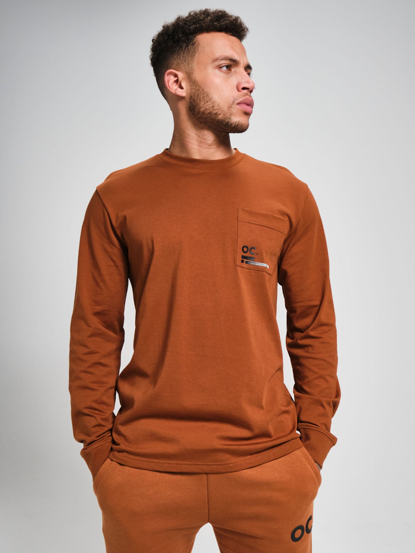 OC. Long Sleeve T-Shirt - Bronze Brown