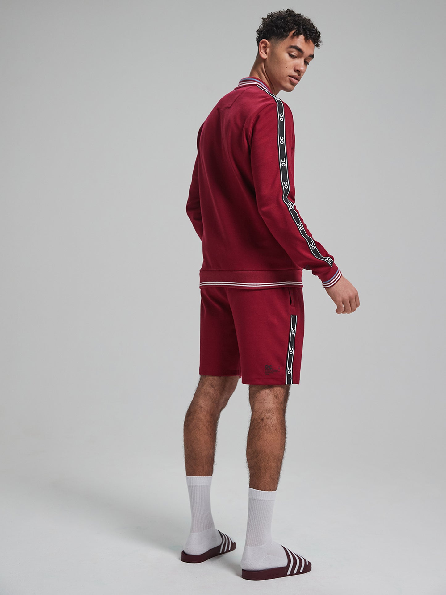 Track Zip Jacket - Cranberry Red