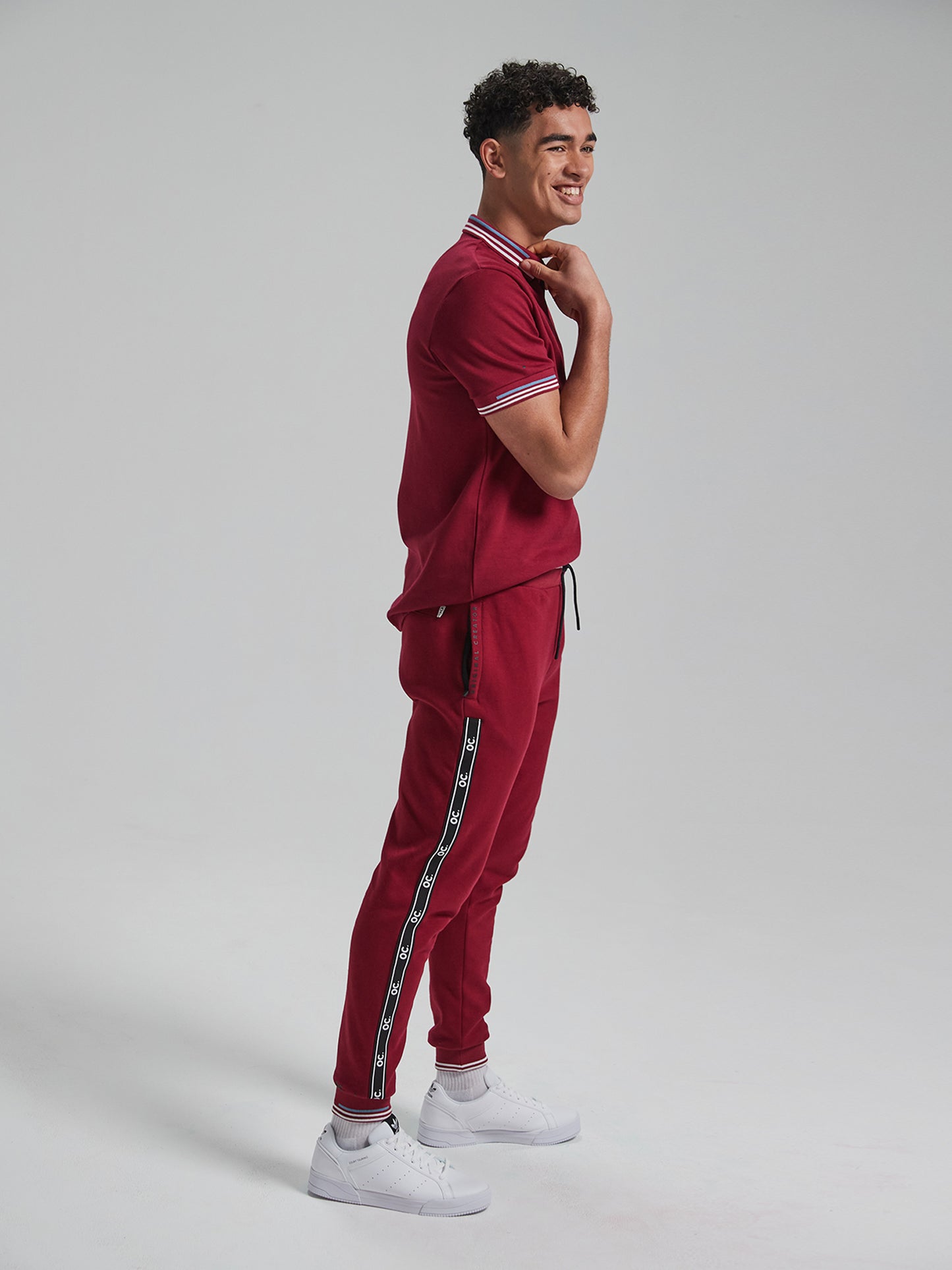 Track Joggers - Cranberry Red