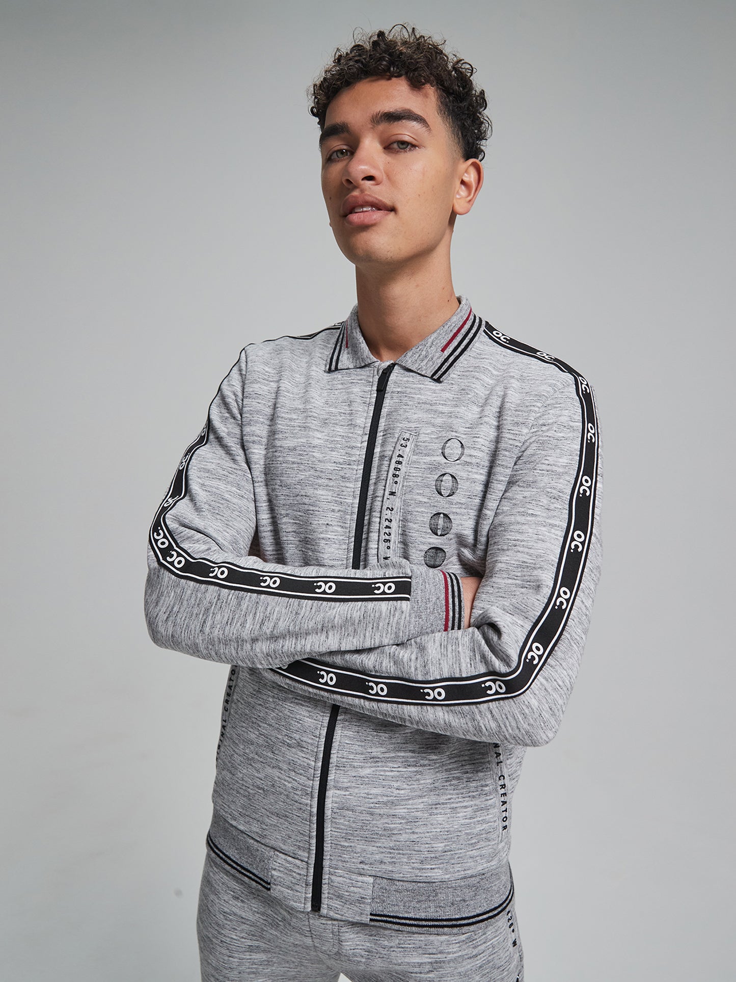 Track Zip Jacket - Granite Grey