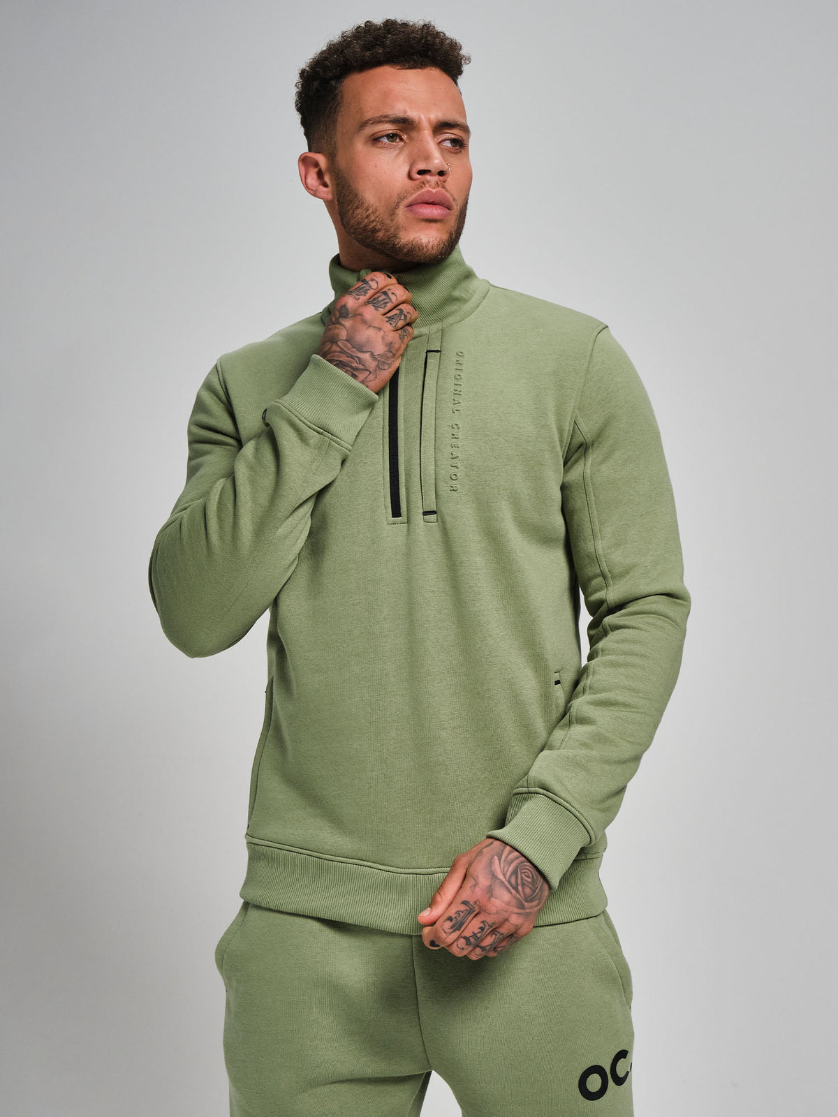 Half Zip - Sage Green