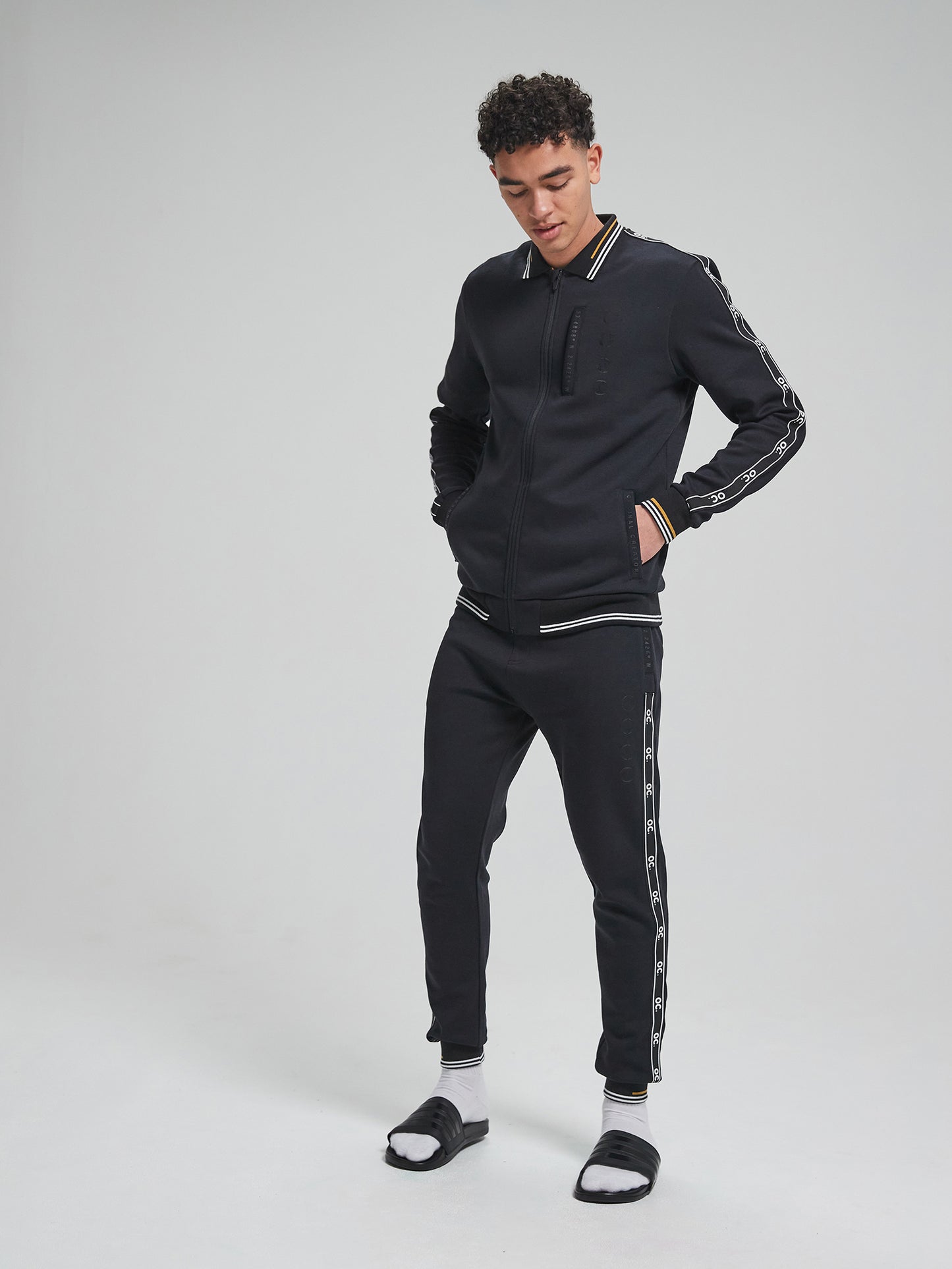 Track Zip Jacket - Jet Black