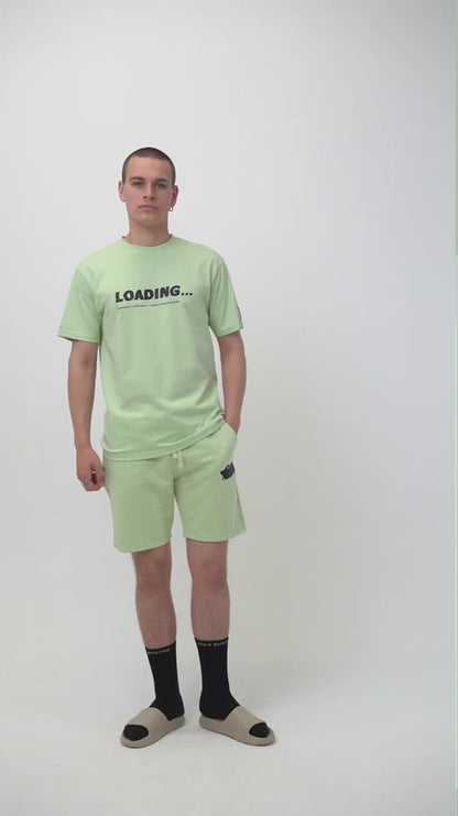Loading Glitch T-Shirt - Peppermint Green