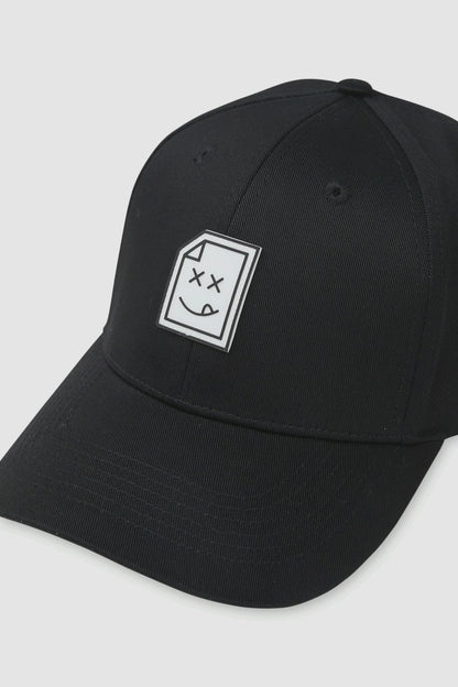Smiley_404 Cap - Jet Black