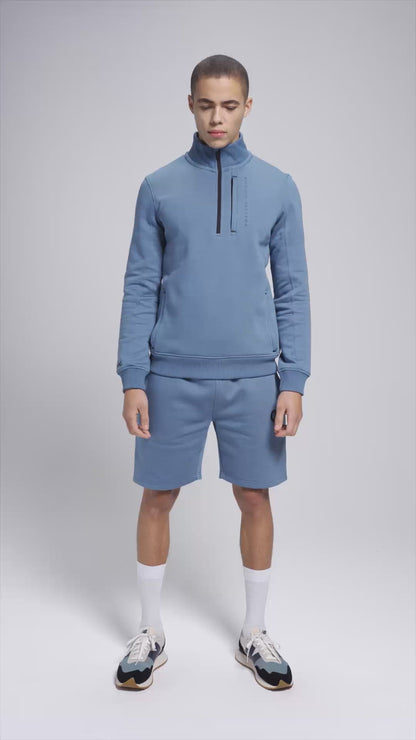 Half Zip - Cerulean Blue