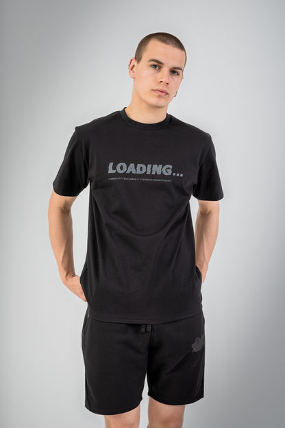 Loading Glitch T-Shirt - Jet Black