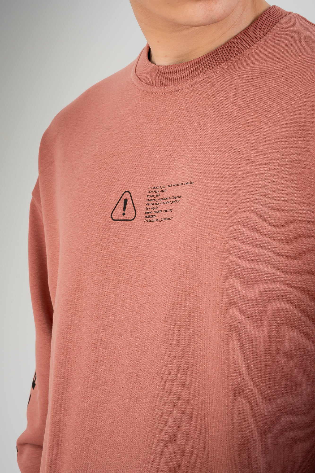 Error_404 Sweatshirt - Dusky Pink
