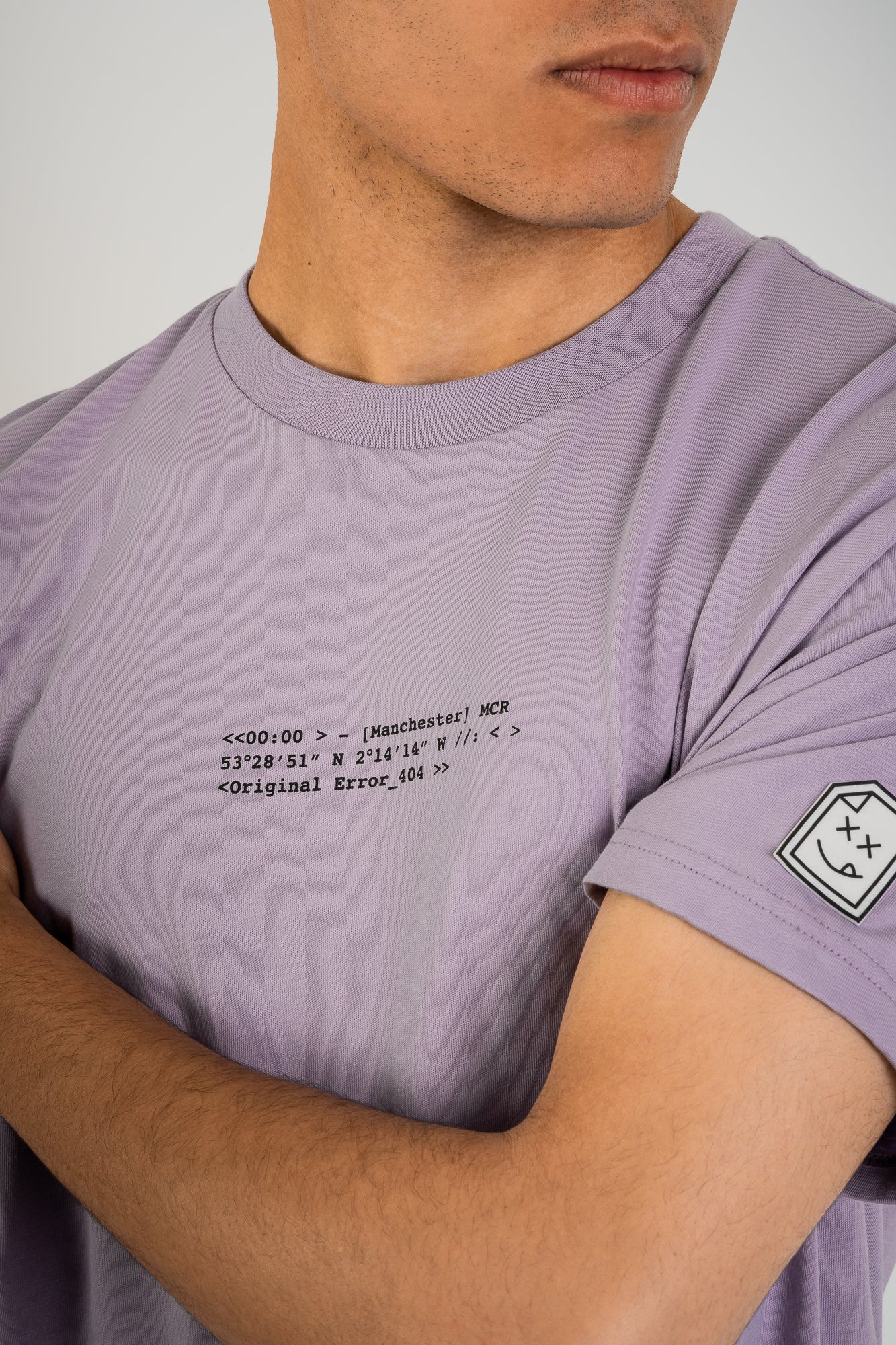 Smiley_404 T-Shirt - Faded Lilac