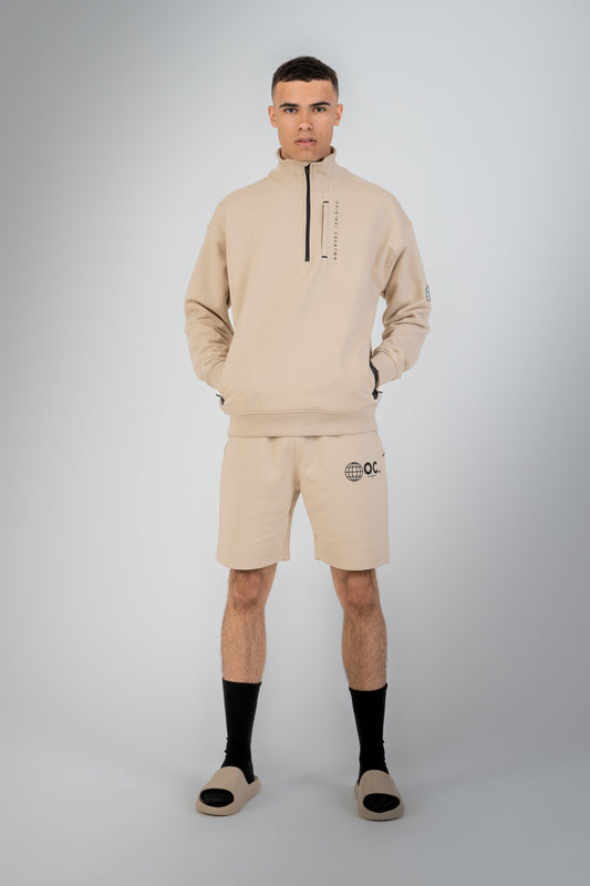 Error_404 Half-Zip - Sand Stone