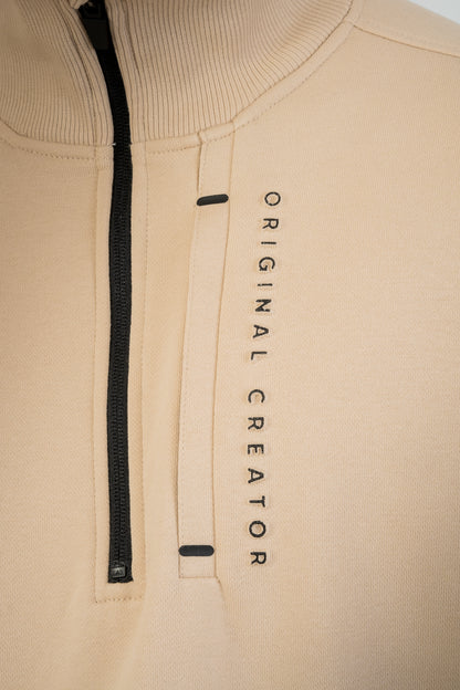 Error_404 Half Zip - Sand Stone