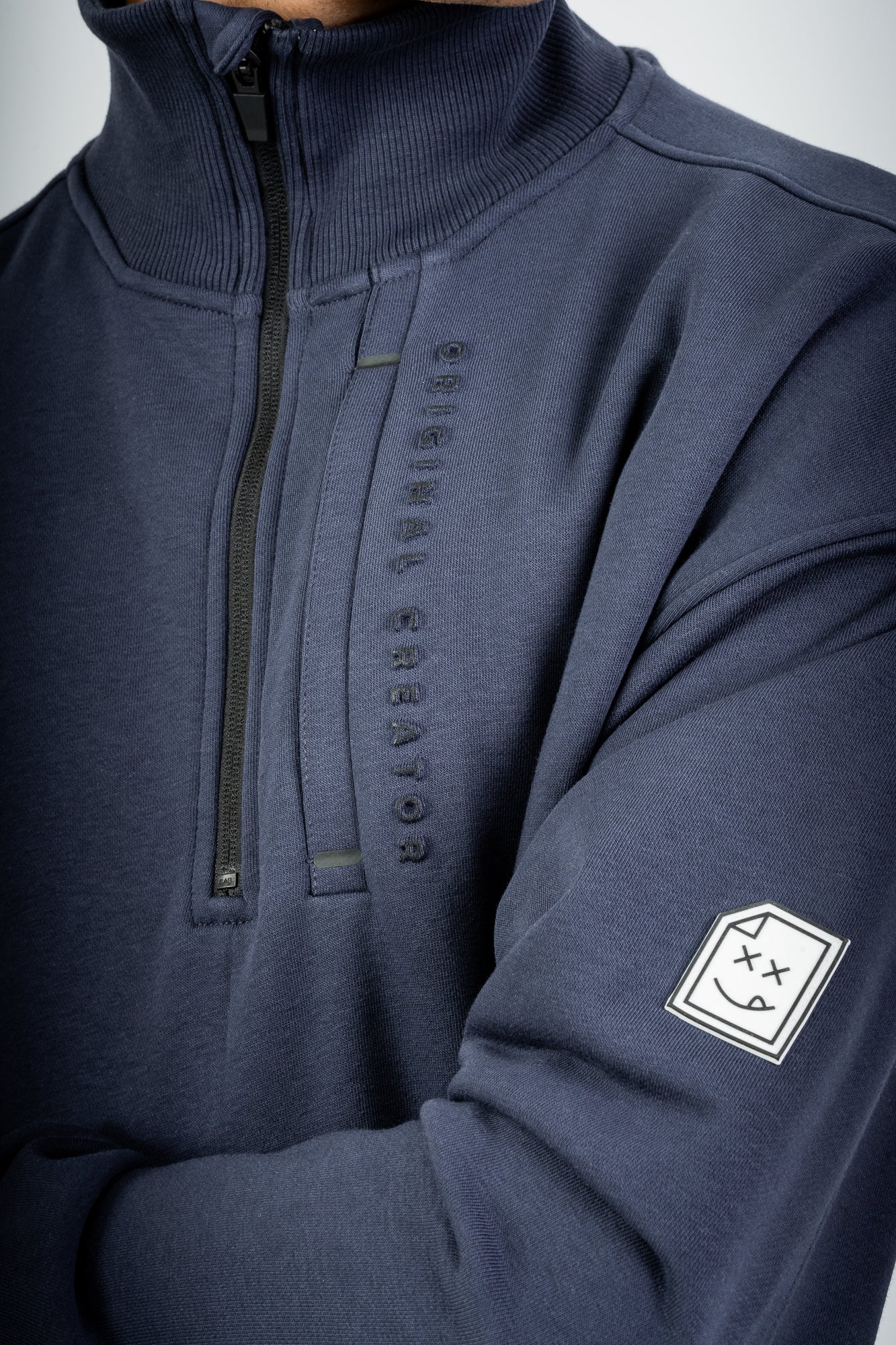 Error_404 Half Zip - Midnight Blue